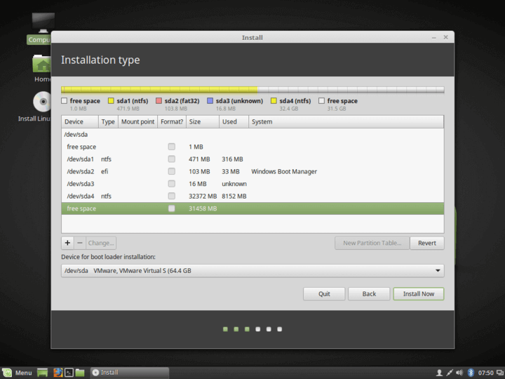 Linux Mint with Windows
