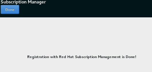 Red Hat subscription activated