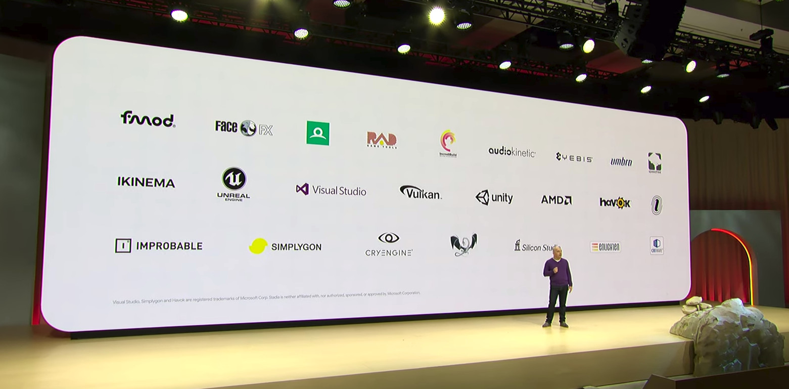 Google Stadia partners