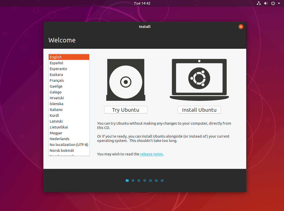 Εγκατάσταση Ubuntu στο PC ή λαπτοπ: 